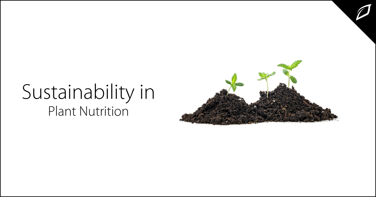 Sustainability in Plant Nutrition | Fertilizer Options | Growlink